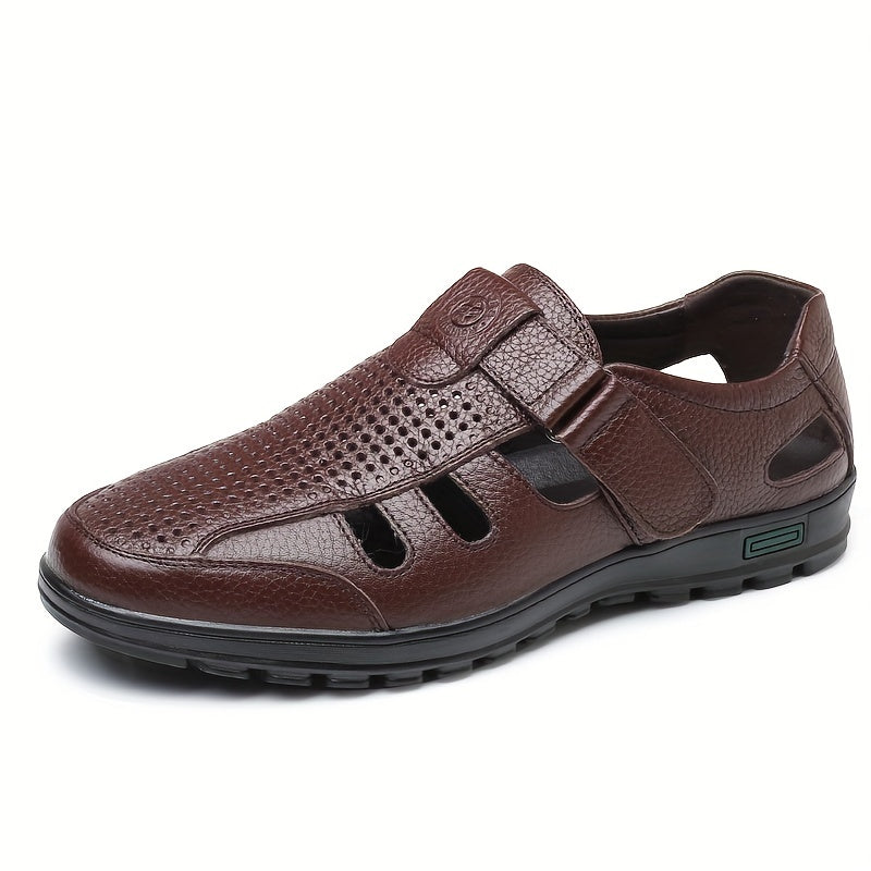 Men's Hollow Out Hook-Loop Sandals