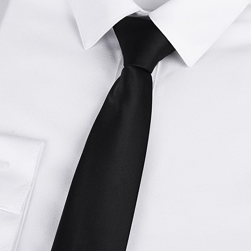 Wide Zipper Tie Graduation Team Safety Student Tie