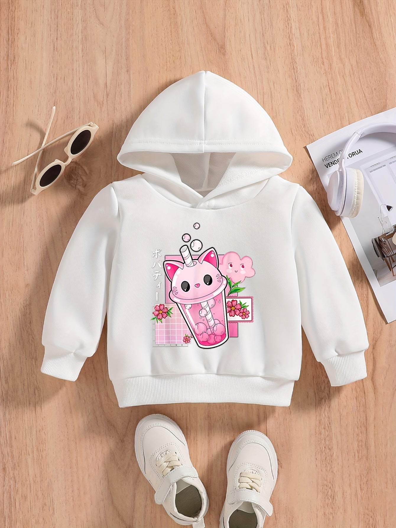 Baby Cartoon Graphic Sweatshirt Kids Hoodie