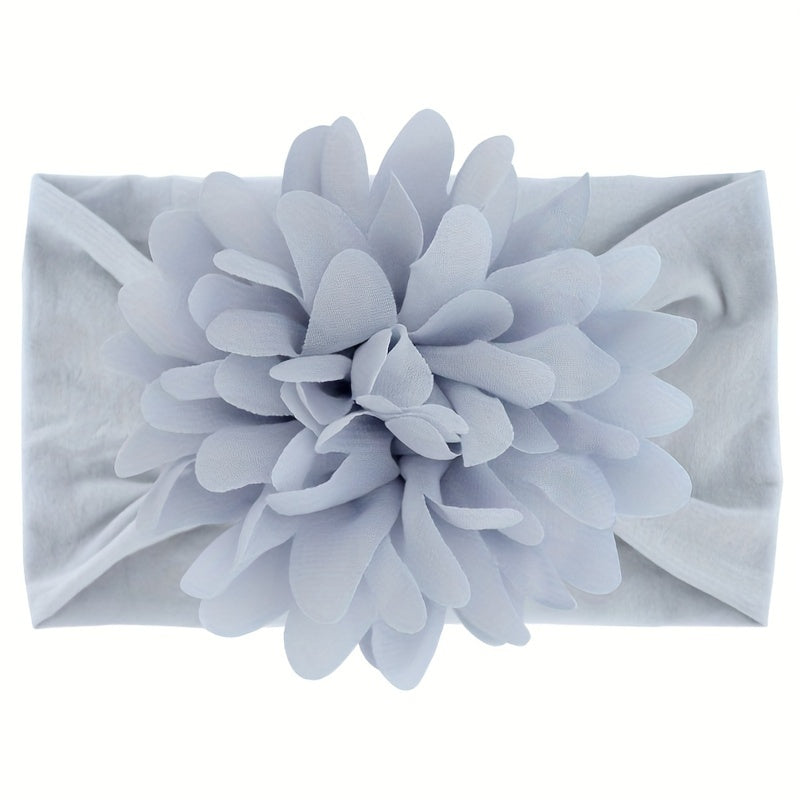 6pcs Kids Chiffon Flower Headscarf Nylon Headband