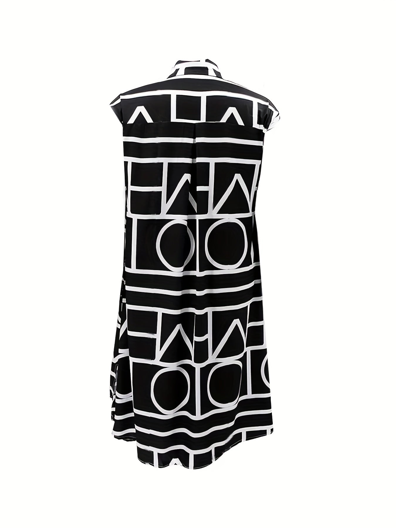 Geometric Print Tank Dress