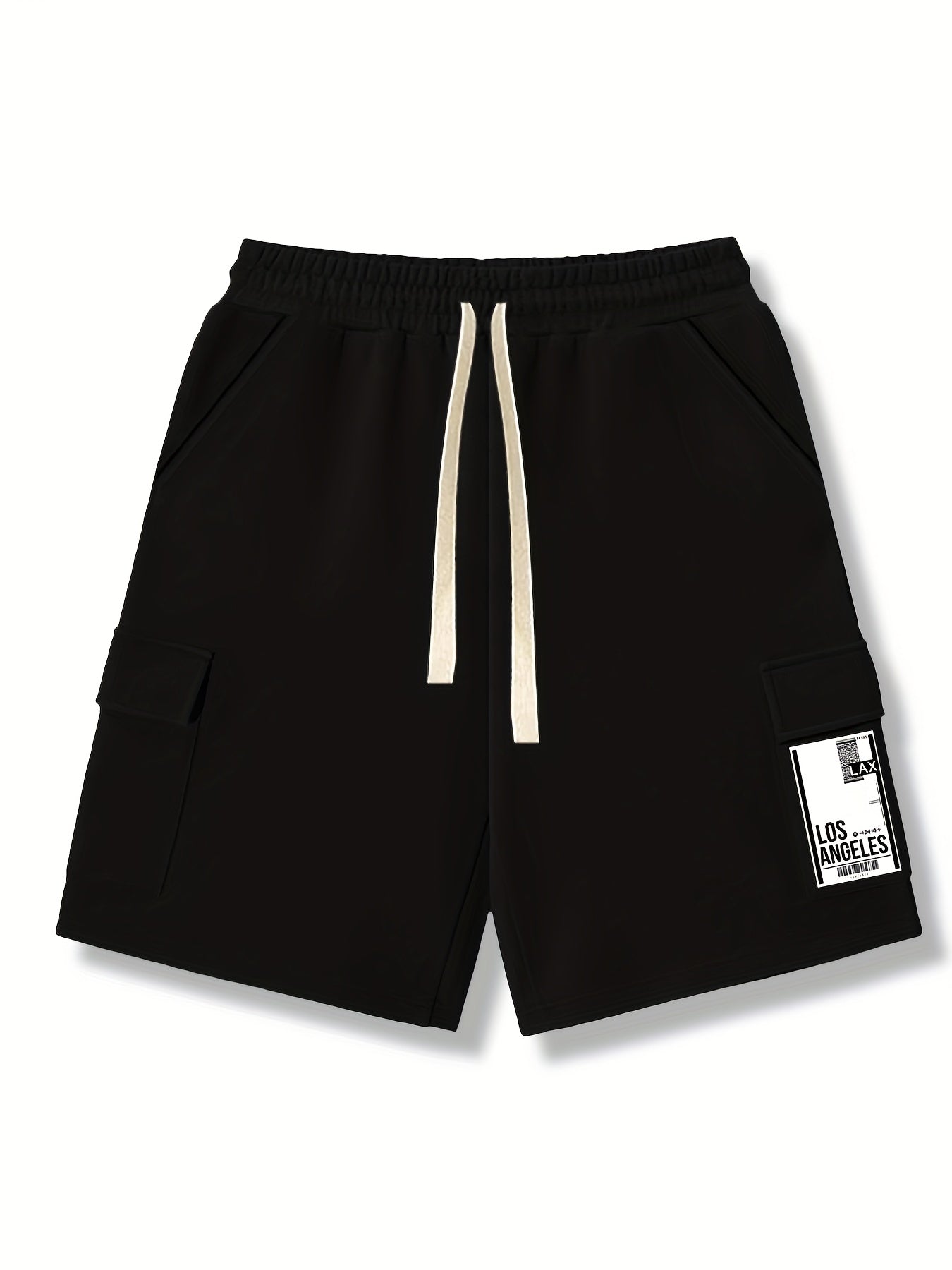 Comfy Cargo Shorts Men's Casual Stretch Elastic Waist Drawstring Shorts