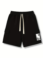 Comfy Cargo Shorts Men's Casual Stretch Elastic Waist Drawstring Shorts