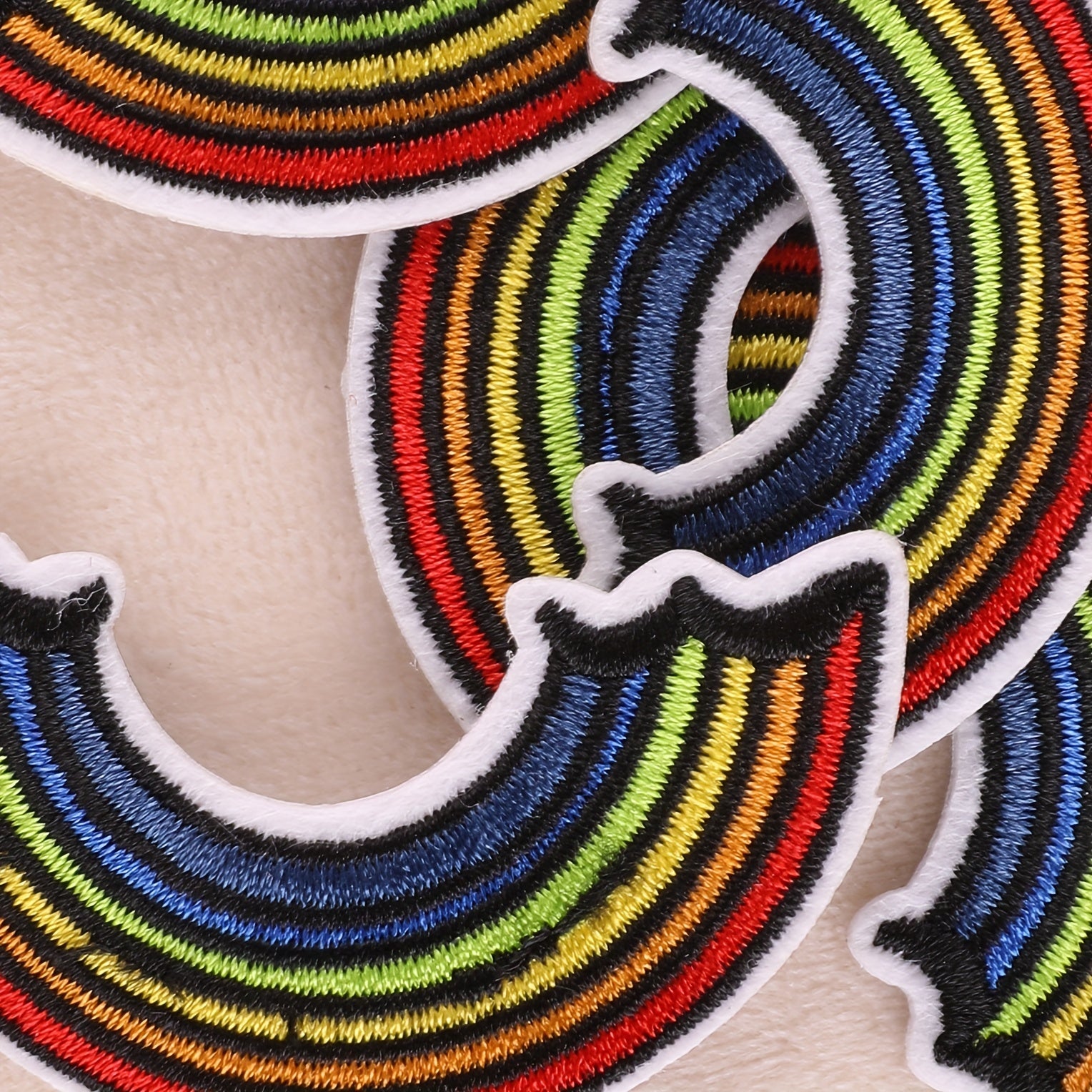 5pcs Rainbow Patch Sticker Bag Coat DIY Iron on Patch