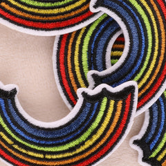 5pcs Rainbow Patch Sticker Bag Coat DIY Iron on Patch