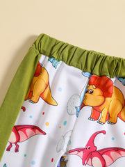 Baby Boys Dinosaur Print Pants for Spring Fall