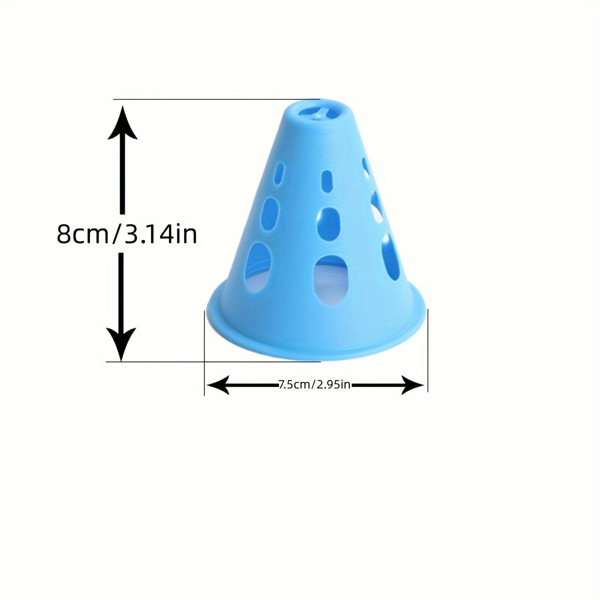 10pc Roller Skating Training Cones Agility Cone Random Colors