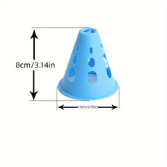 10pc Roller Skating Training Cones Agility Cone Random Colors