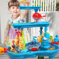 Kids Sand Water Table For Toddlers 3 Tier Sand And Water Play Table Toys