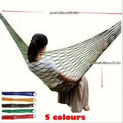 Portable Hammock for Camping & Picnic - Comfortable Nylon Mesh