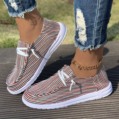 Women's Outdoor Skateboard Shoes with Striped Decoration