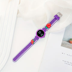 Strawberry LED Watch Round Wrist Gift Kids