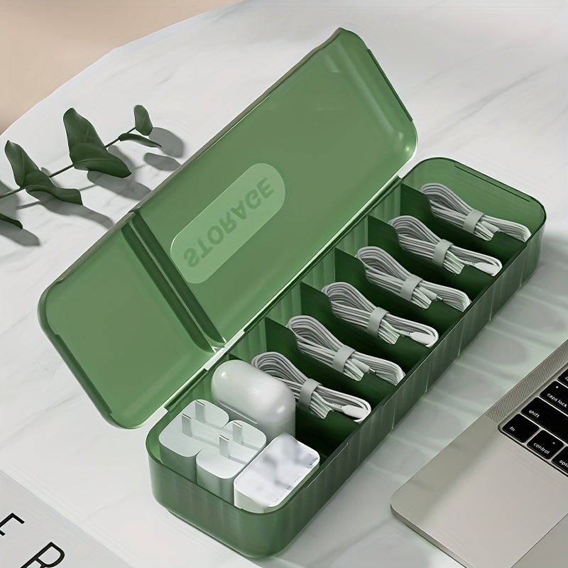 Desktop Data Cable Storage Box With Lid Wire Storage Artifact Mobile Phone