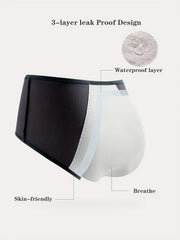 2 Pack Plus Size Period Underwear Women's Plus Eyelet Leakproof High Rise
