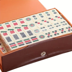 Mini Chinese Mahjong Game Set With 146 Tiles & Dice