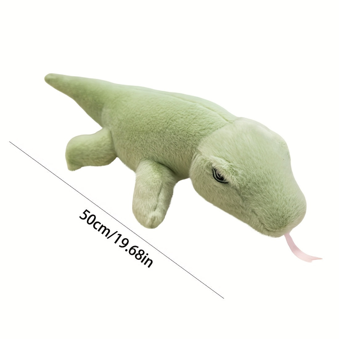Adorable Mua Lizard Plush Toy 49 Soft Stuffed Animal Green Dinosaur