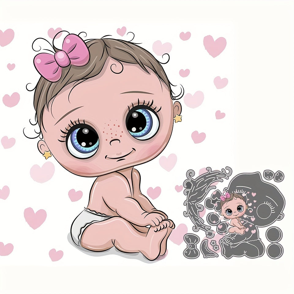 1pc Baby Boy Girl Metal Cutting Dies Stencil Paper Embossing DIY Scrapbooking