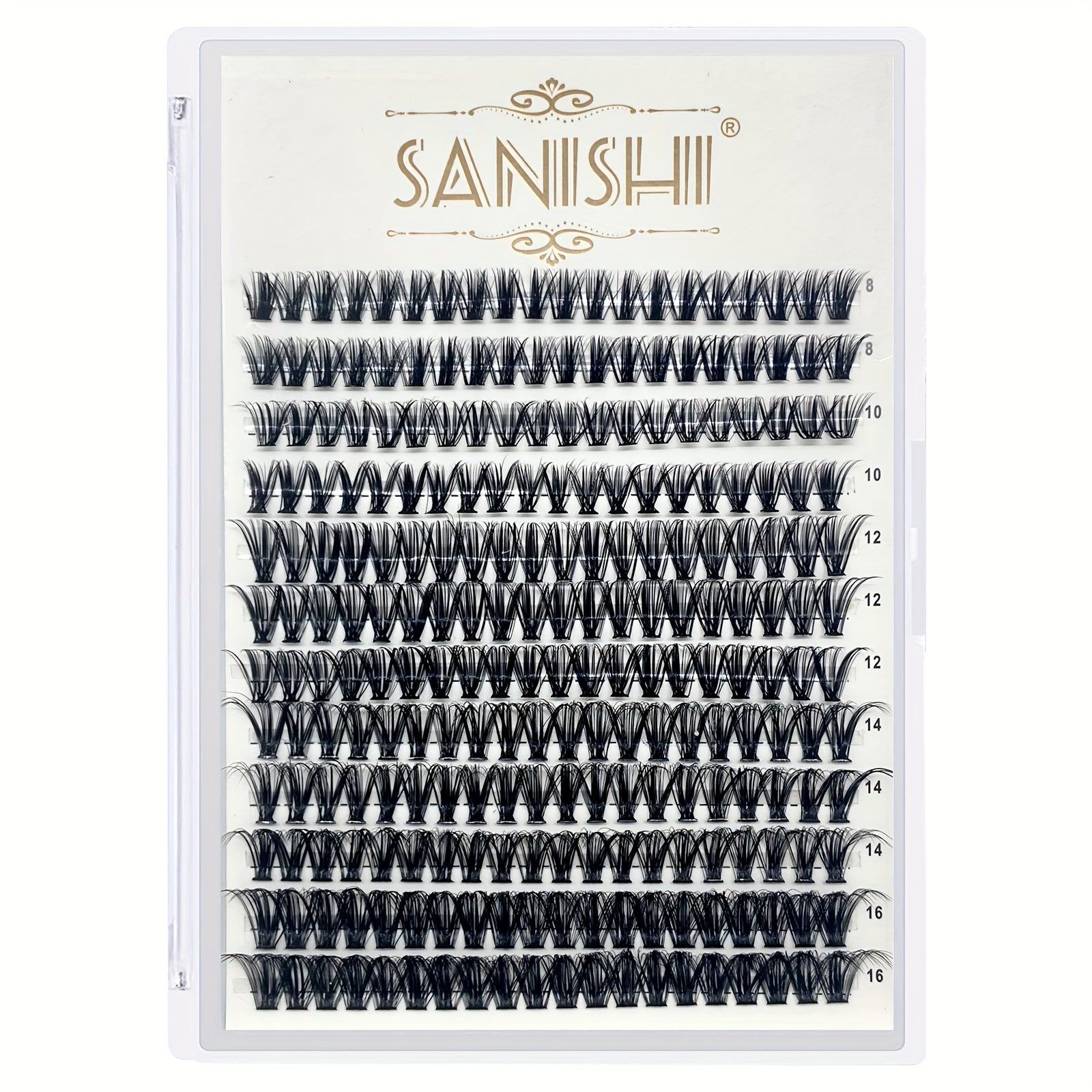 240pcs 40D 9 16mm D Curl Individual Lashes Cluster Lashes Extensions