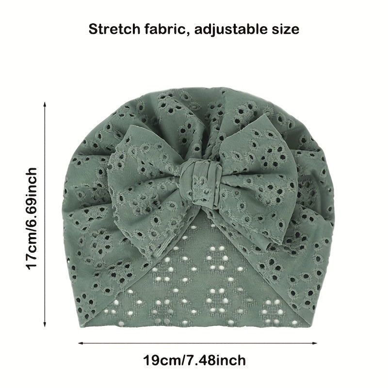 Baby Turban Headwrap Knotted Bow Hat for Newborn Infant