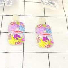 Transparent Acrylic Graffiti Earrings Ear Drop Ear Jewelry