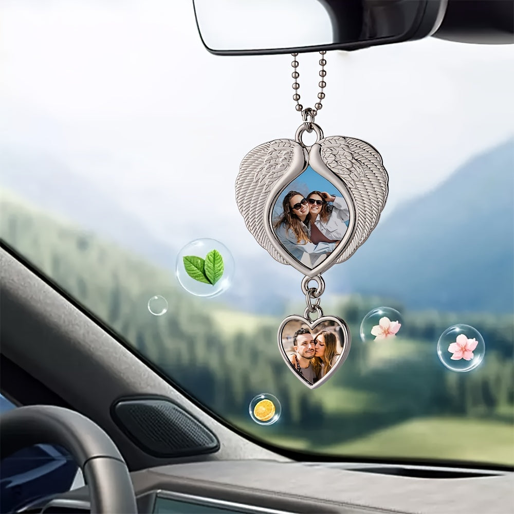 10pcs Blank Car Pendant Key Chain Set DIY Crafts