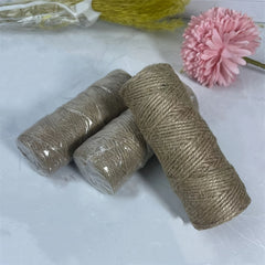 3-Pack 50m Natural Jute Twine DIY String for Gardening and Crafts