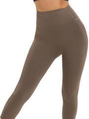 High Waist Solid Yoga Pants Stretch Leggings Women's Activewear