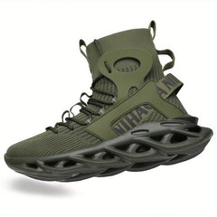 Men's High Top Blade Sneakers For Jogging Tennis Gym