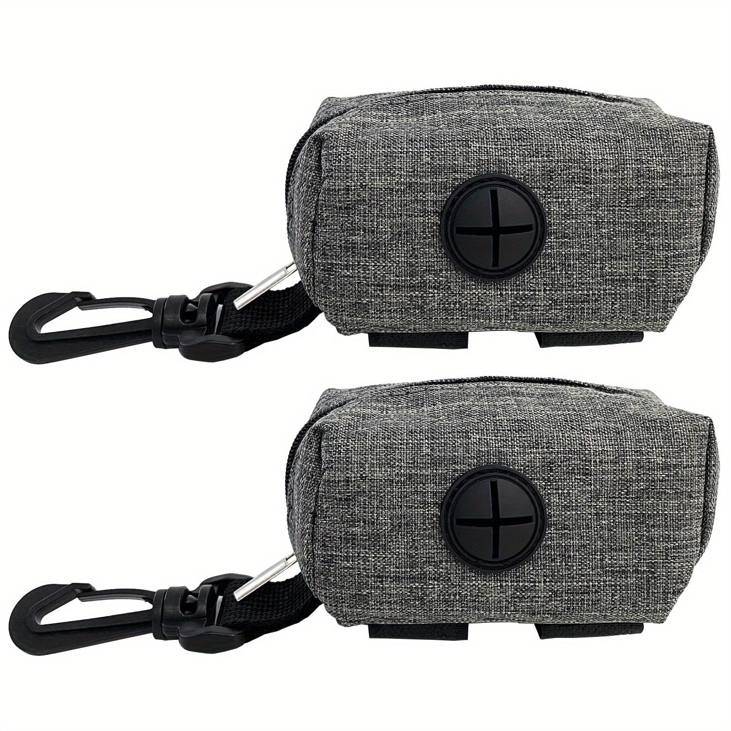 2 Pack Dog Poop Bag Holder Leash Attachment Dispenser