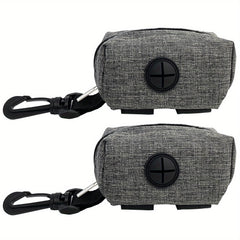 2 Pack Dog Poop Bag Holder Leash Attachment Dispenser