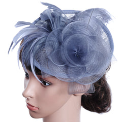 Feathers Fascinators Hat With Hair Clip for Tea Party Wedding