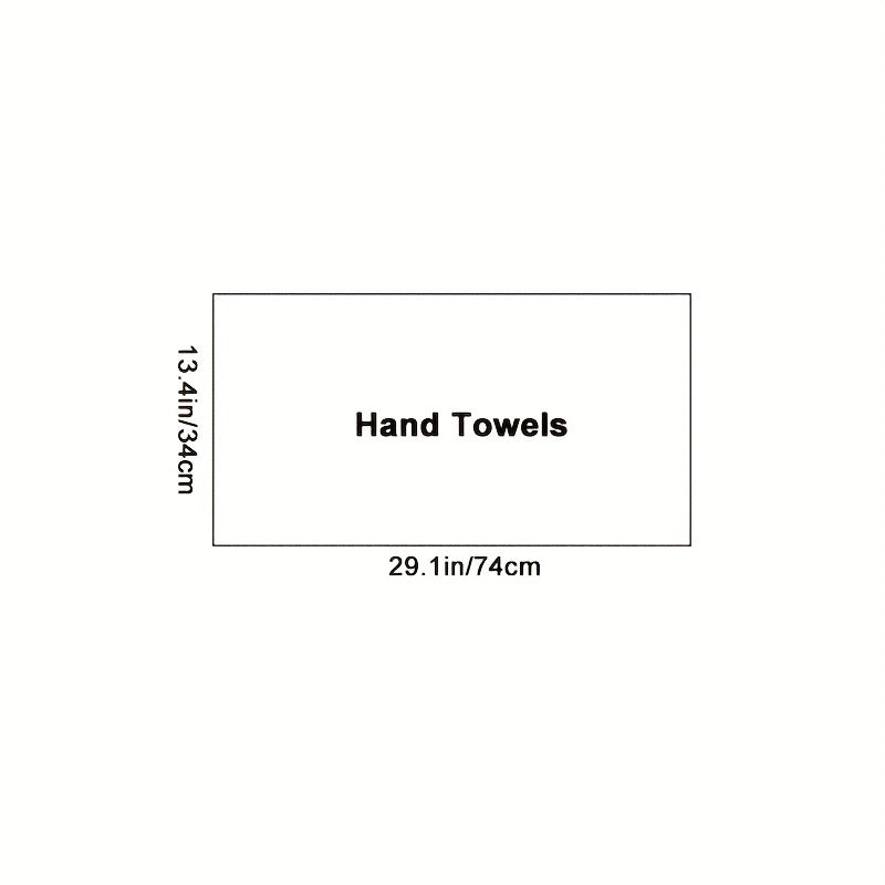 4pcs Solid Cotton Hand Towel Absorbent Soft Face Towel Quick Dry Hand Towels