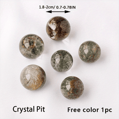 Mini Natural Garden Quartz Crystal Ball for Healing