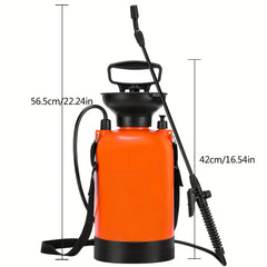 Pressure Sprayer 35 Gallon 5L Pump Shoulder Strap for Plants Watering & Cleaning