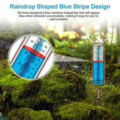 Adjustable Height Frostproof Rain Gauge With Stake