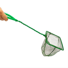 Small Fish Catch Net with Plastic Handle for Aquariums