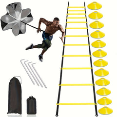Pro Agility Set - Ladder, Cones, Piles, Resistance Umbr