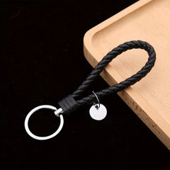 10pcs Leather Rope Keychain Car Pendant Keyring Accessories
