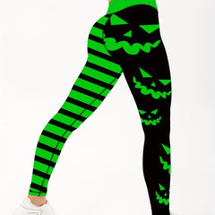 Halloween Printed Yoga Leggings Women's Activewear