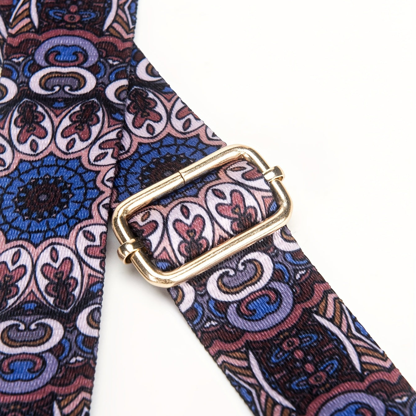 Colorful Floral Shoulder Strap Ethnic Style Wide Purse & Guitar Strap