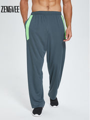 Men's Athletic Sweatpants Comfortable Workout Pants with Pockets