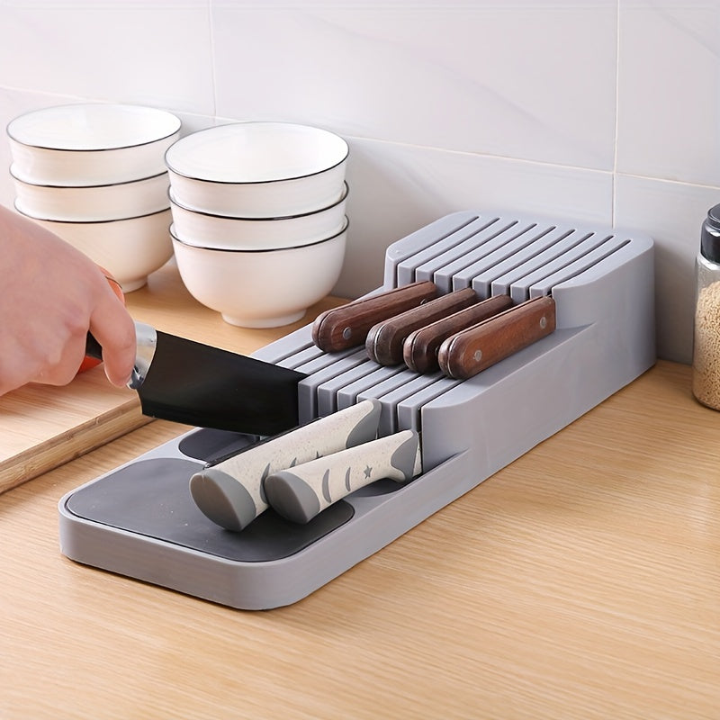 Knife Block Holder Drawer Storage Box Organizer Insert