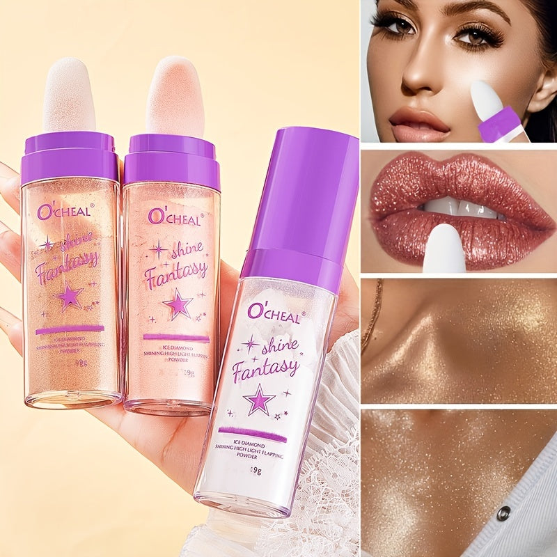 Highlight Powder Stick Body Shimmer Glitter 3 Colors