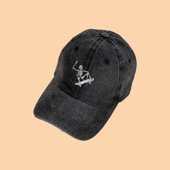 Skateboard Skull Cap with Printed Design