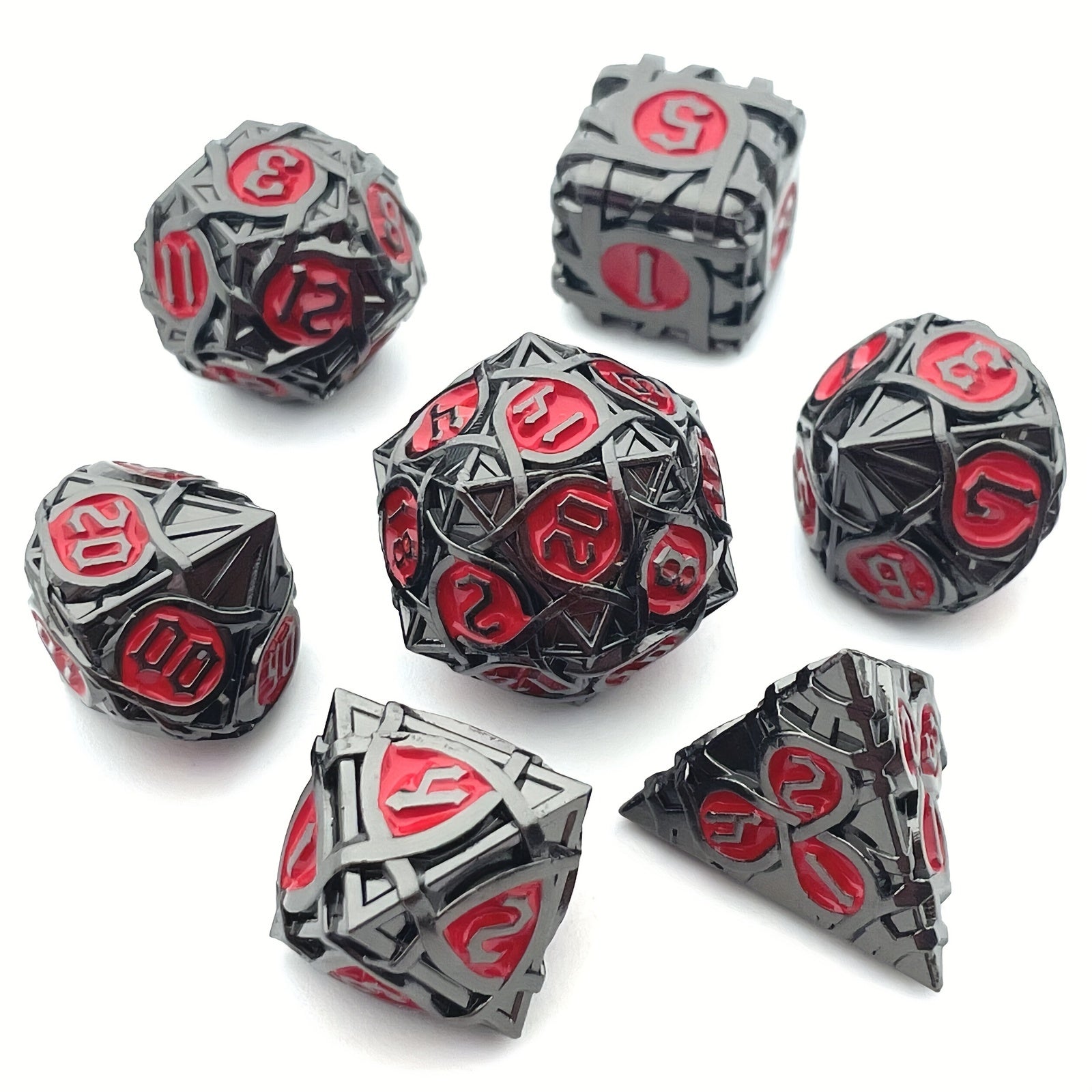 7pcs Solid Metal Dice Maze sided Mini Desktop Game Accessories
