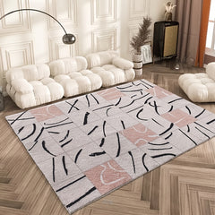 Plaid Sofa Area Rug Easy Care Foldable Machine Washable Cashmere Rug
