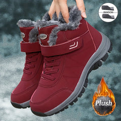 Thick Sole Non Slip Tactical Hiking Shoes Slip On Waterproof Ankle Boots