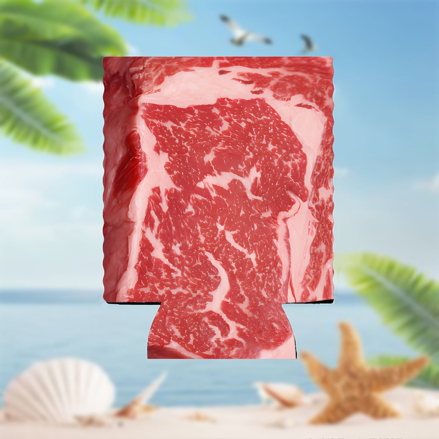 Beef Printed Can Sleeve for Standard 12 Oz Cans