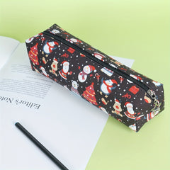 Christmas Snowman Pencil Case Holiday Style Stationery