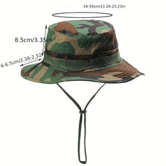 Camouflage Round Brim Hat Army Fan Spring Summer Sun Hat
